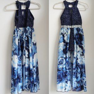 Speechless Kids Glitter Lace High-Low Dress